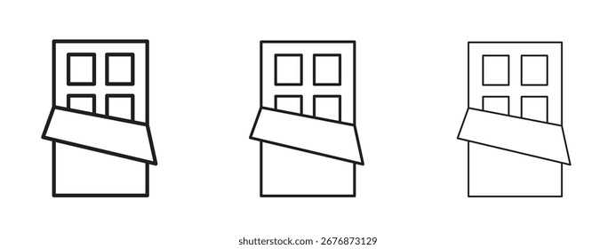 Icono de chocolate. Ilustración de elemento simple. Puede ser utilizado para el Web y el móvil.