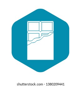 Chocolate icon. Simple illustration of chocolate vector icon for web