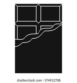 Chocolate icon. Simple illustration of chocolate vector icon for web