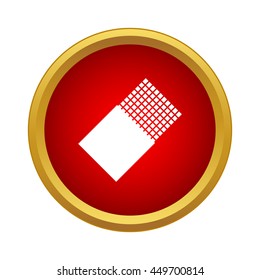 Chocolate icon in simple style on a white background