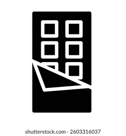 Chocolate Icon in Solid Style