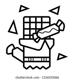 Chocolate icon vector