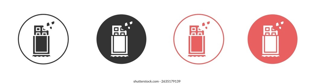 Chocolate icon vector design template simple and clean style