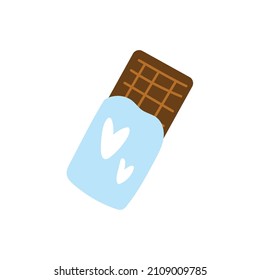 Chocolate icon, chocolate vector illustration