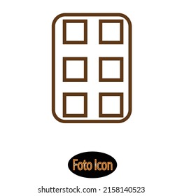 Chocolate icon. Vector illustration eps10