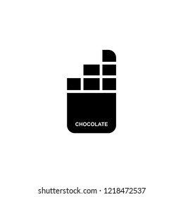 chocolate icon. chocolate vector illustration on white background for web and apps.