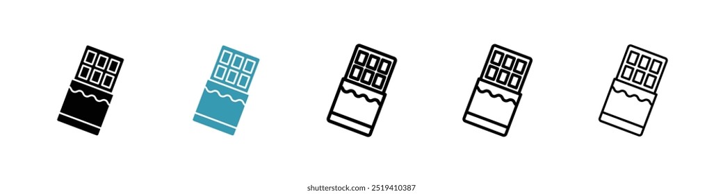 Conjunto de iconos de Vector de icono de chocolate. EPS 10