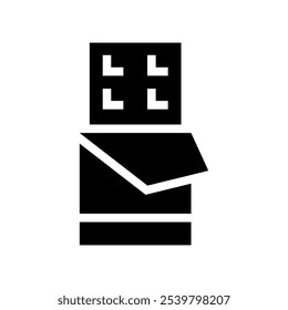 Chocolate Icon Vector Symbol Design Illustration