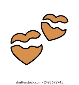 chocolate icon with white background vector stock illustration
