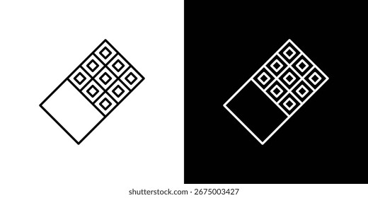 Chocolate icons, vector best stroke icon EPS