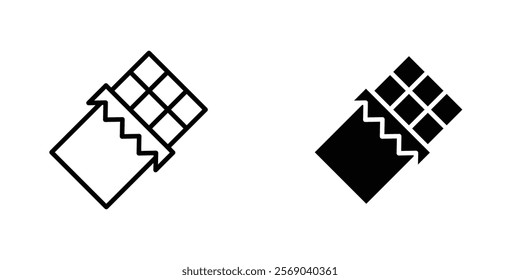 Chocolate icons vector graphic pack
