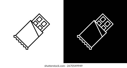 Chocolate icons. vector symbol illustrations.