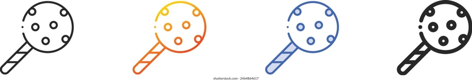 chocolate icon.Thin Linear, Gradient, Blue Stroke and bold Style Design Isolated On White Background
