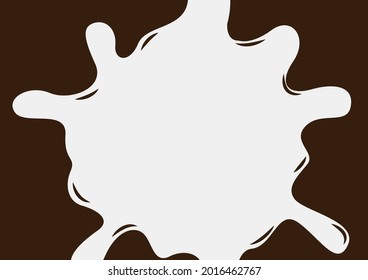 Chocolate illustration, chocolate design template, liquid background