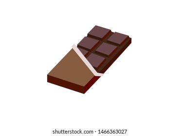 Chocolate illustration flat design vector
