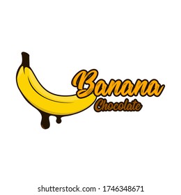 chocolate jam banana logo vector