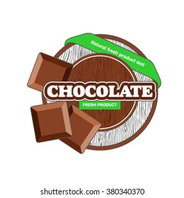 Chocolate label.