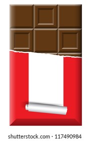 chocolate label background