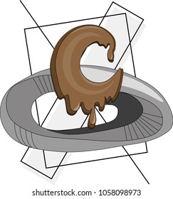 chocolate letter c