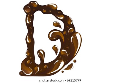 Letra de chocolate D