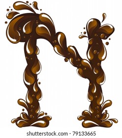 Chocolate letter N