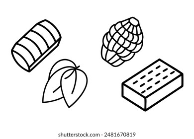 Chocolate Line Art Stylish Elegant and Clean Illustrations