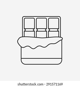 chocolate line icon