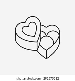 chocolate line icon