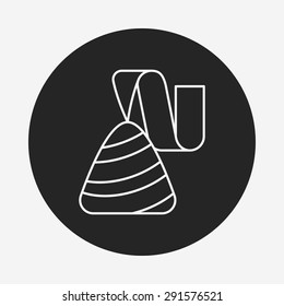 chocolate line icon