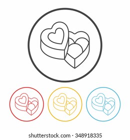 chocolate line icon
