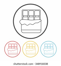 chocolate line icon