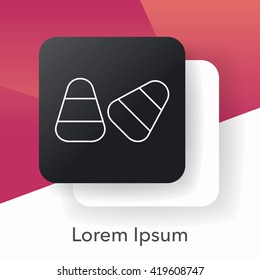 chocolate line icon