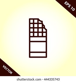 chocolate line icon