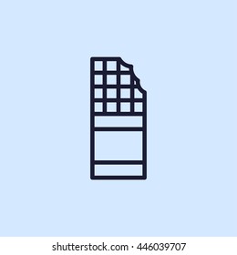 chocolate line icon