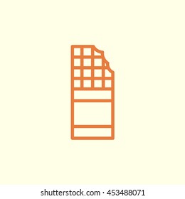 chocolate line icon