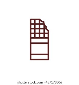 chocolate line icon