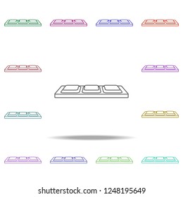 chocolate line icon. Elements of Chocolate in multi color style icons. Simple icon for websites, web design, mobile app, info graphics