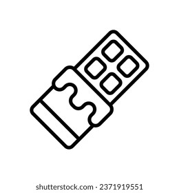 chocolate line icon. vector icon for your website, mobile, presentation, and logo design.