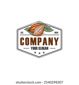 Logo de chocolate, Vector de logo de cacao