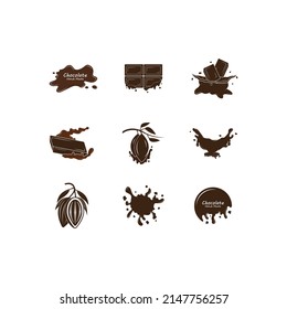Chocolate logo design vector illustration, Creative Chocolate logo design concept template