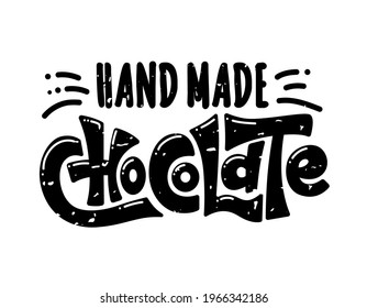 Chocolate logo Hand made lettering