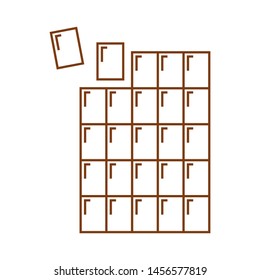 Chocolate logo template vector cacao icon design