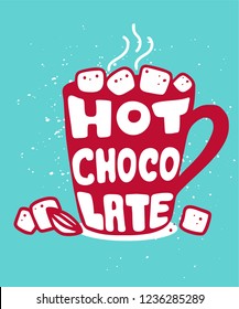 Chocolate logo - vector illustration, emblem design. Lettering for web, congratulations, promotional pictures news, invitations, postcards, banners, posters