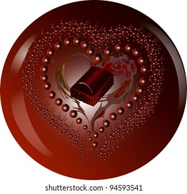 Chocolate love. Vector