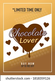 Chocolate Lover on Banner or Poster