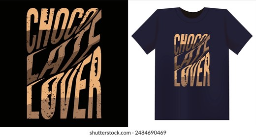 Chocolate Lover camiseta de diseño especial para el día de chocolate 2024