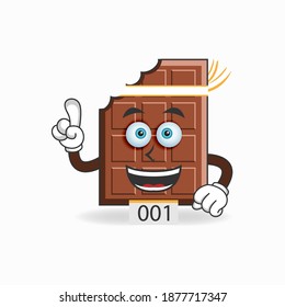 The Chocolate mascot character becomes a running athlete. vector illustration