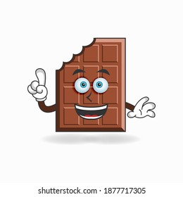 Chocolate mascot character with smile expression. vector illustration