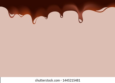 Chocolate Melt. Vector Illustration. Eps 10