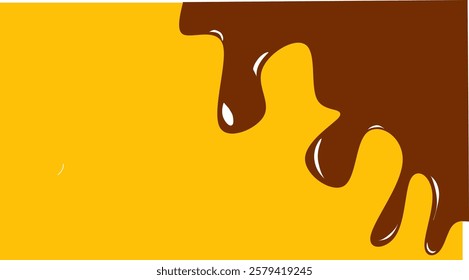 chocolate melted wave Background. chocolate fluid background. chocolate liquid. chocolate frame for corner, element.